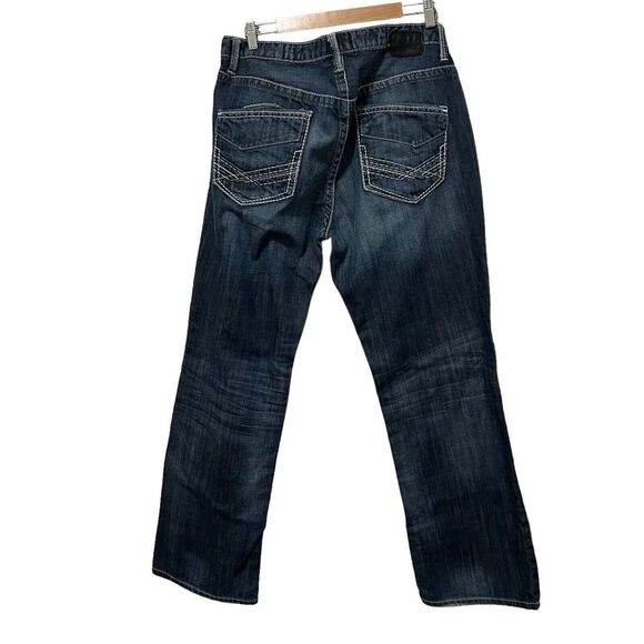 BKE Y2K Jeans Mens 36 R Derek Straight Leg Blue Denim Medium Wash Jeans 36 X 31 - Picture 6 of 16